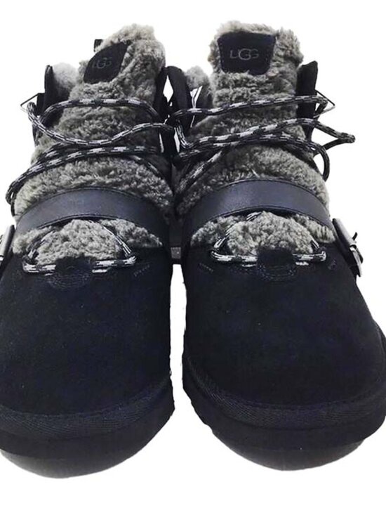 Ugg Dune Mini Shearling Boots Black Size 9 New in Box Men